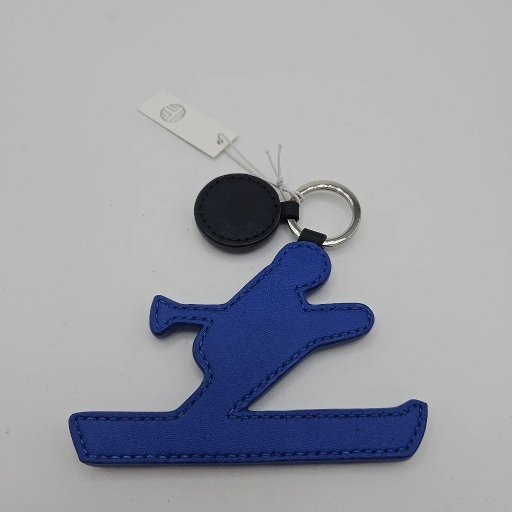NWT Tory Sport Skier Key Fob in Bright Cobalt